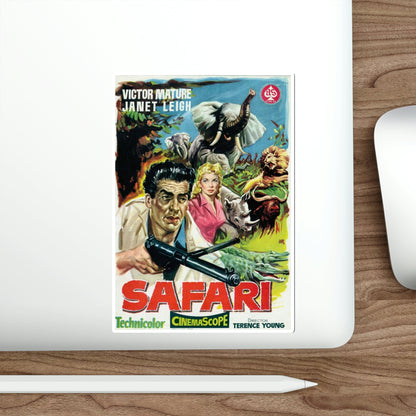 Safari 1956 v2 Movie Poster STICKER Vinyl Die-Cut Decal-The Sticker Space