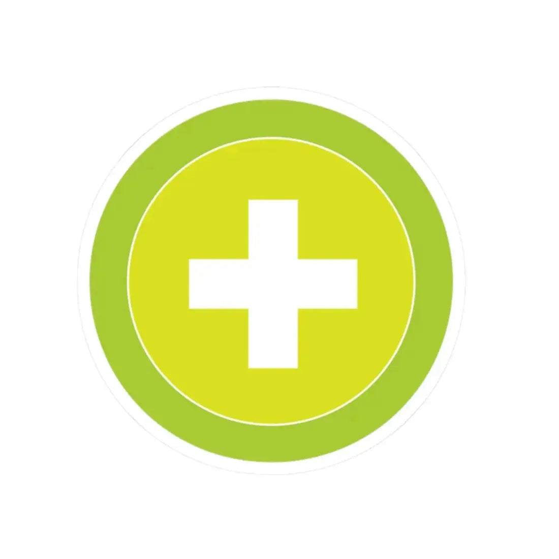 Safety (Boy Scout Merit Badge) STICKER Vinyl Kiss-Cut Decal 2 Inch White - The Sticker Space