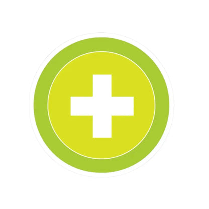 Safety (Boy Scout Merit Badge) STICKER Vinyl Kiss-Cut Decal 2 Inch White - The Sticker Space