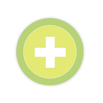 Safety (Boy Scout Merit Badge) STICKER Vinyl Kiss-Cut Decal 3 Inch Transparent - The Sticker Space