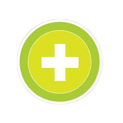 Safety (Boy Scout Merit Badge) STICKER Vinyl Kiss-Cut Decal 4 Inch White - The Sticker Space