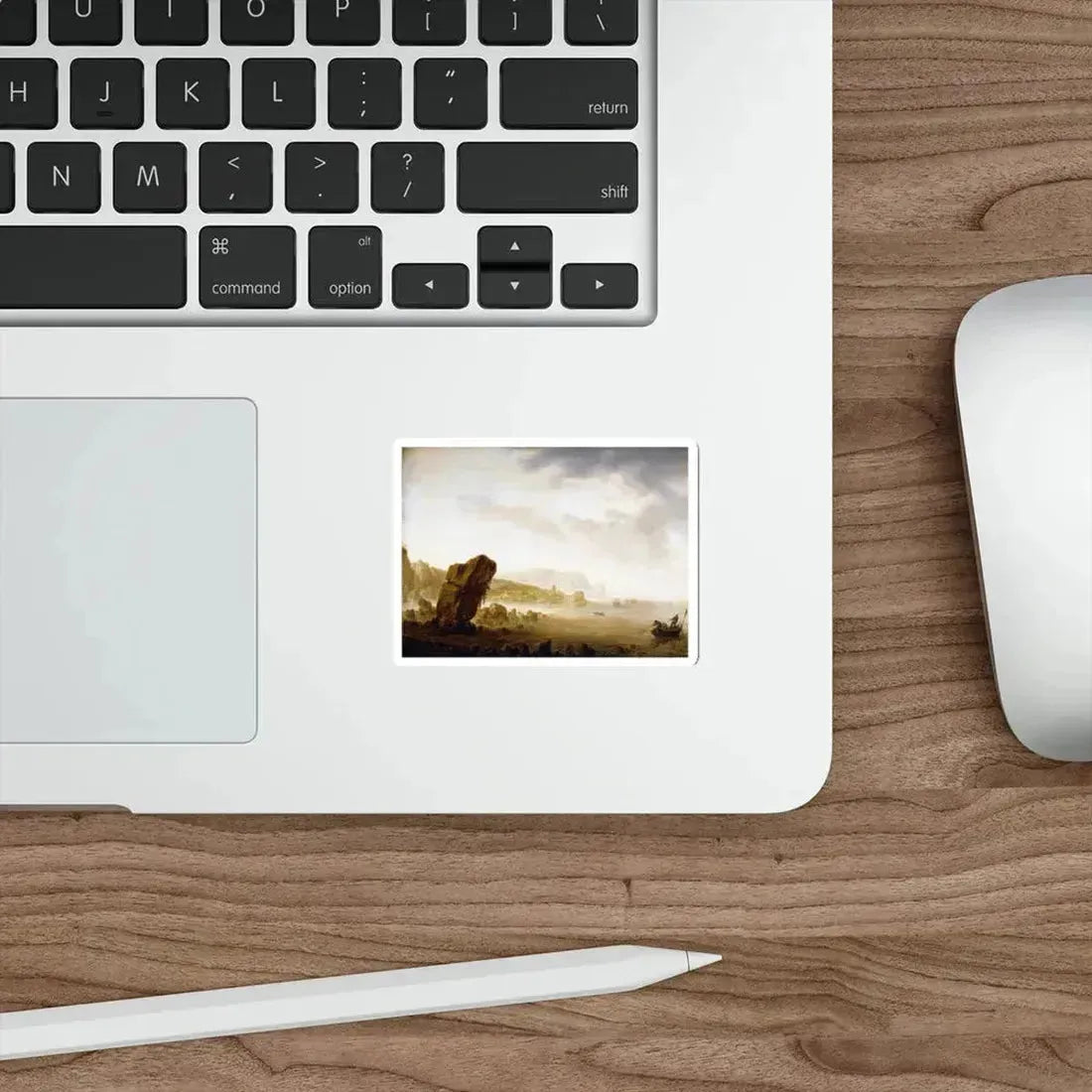 SAFTLEVEN, Herman - Mediterranean Coastal Scene (Artwork) STICKER Vinyl Die-Cut Decal - The Sticker Space