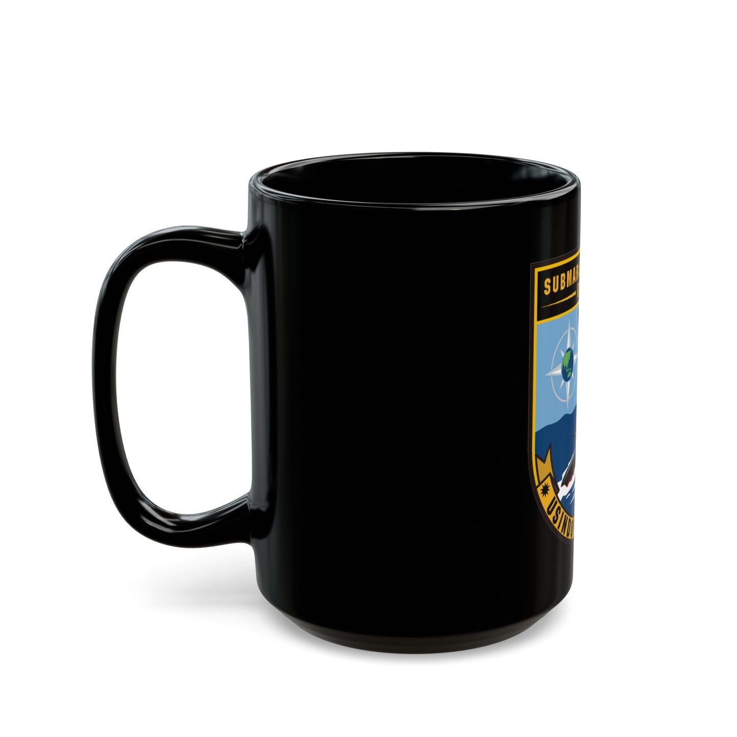 SAG USINDOPACOM JIOC (U.S. Navy) Black Coffee Mug-The Sticker Space