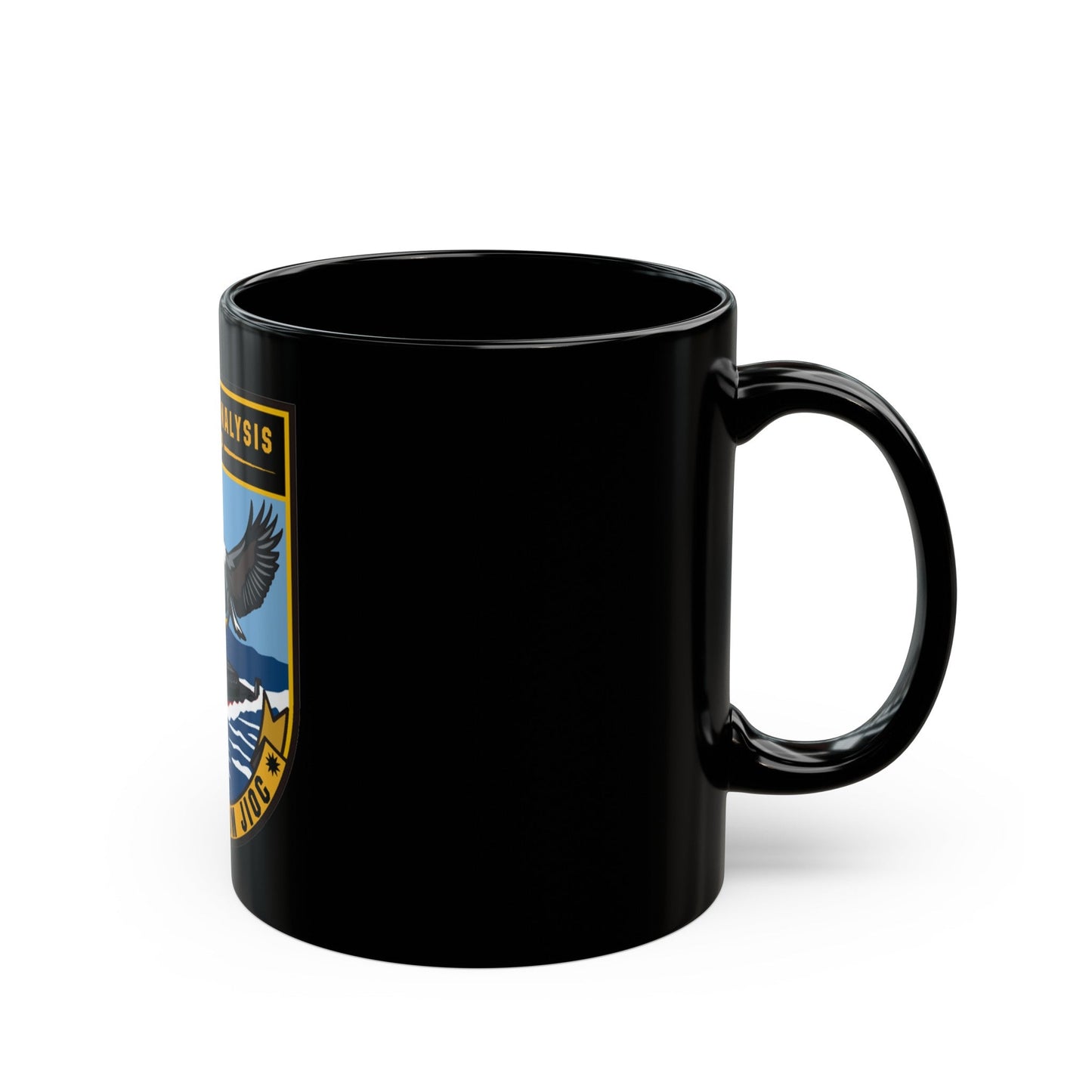 SAG USINDOPACOM JIOC (U.S. Navy) Black Coffee Mug-The Sticker Space