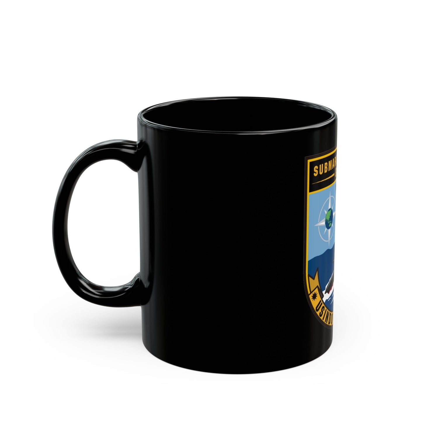 SAG USINDOPACOM JIOC (U.S. Navy) Black Coffee Mug-The Sticker Space