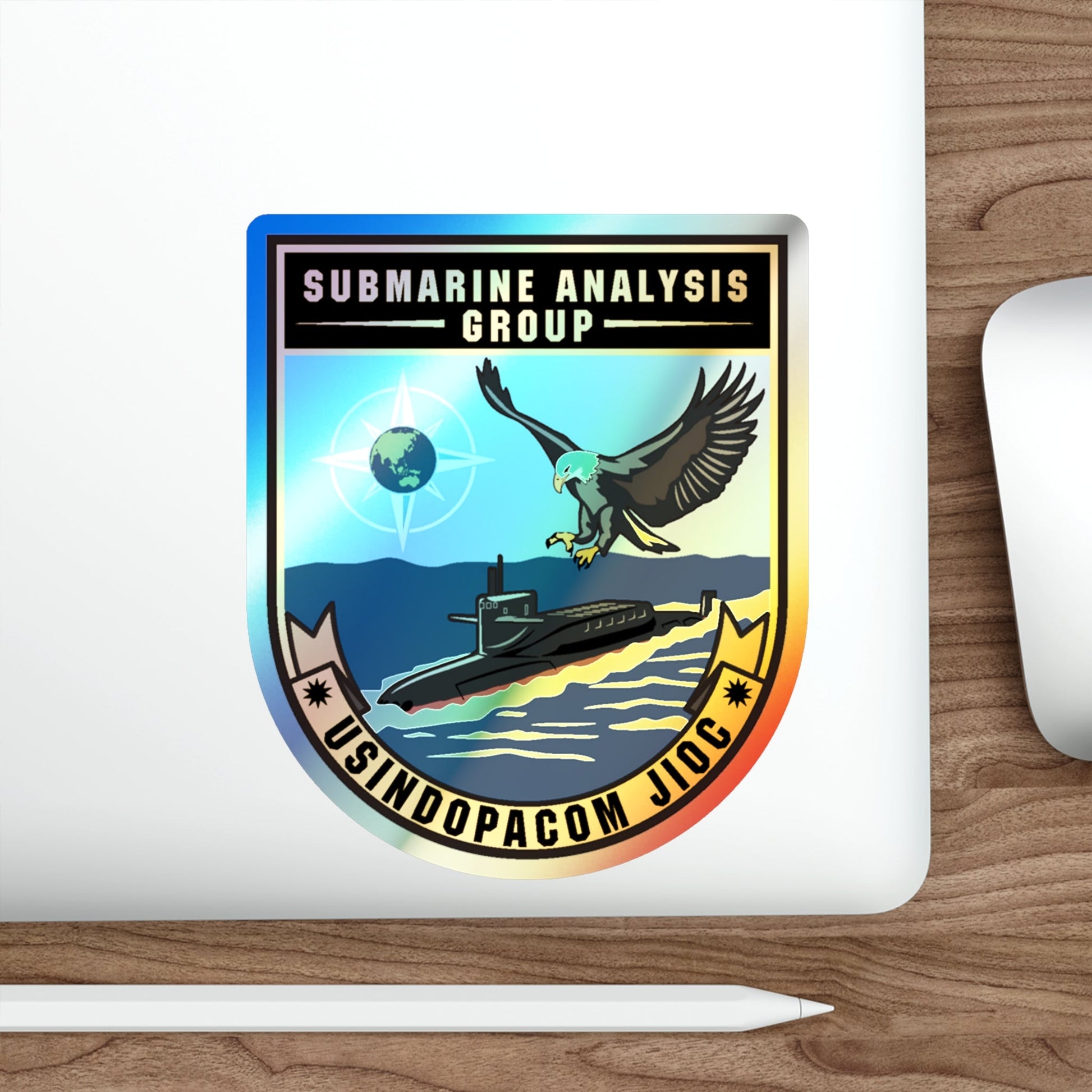 SAG USINDOPACOM JIOC (U.S. Navy) Holographic STICKER Die-Cut Vinyl Decal-The Sticker Space