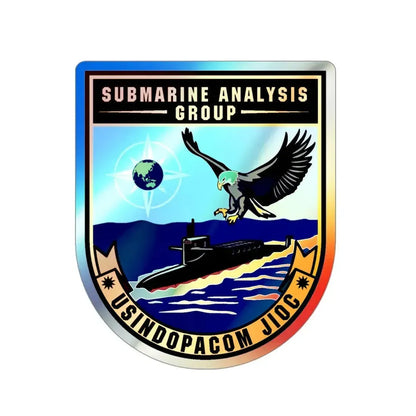 SAG USINDOPACOM JIOC (U.S. Navy) Holographic STICKER Die-Cut Vinyl Decal 3 Inch Holographic - The Sticker Space