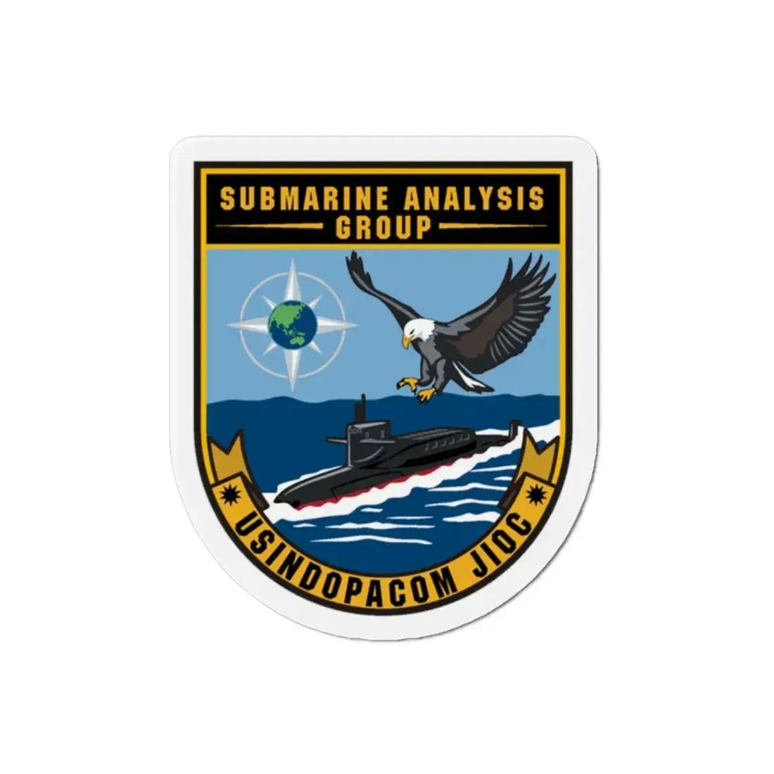 SAG USINDOPACOM JIOC (U.S. Navy) Refrigerator Magnet 2 Inch - The Sticker Space