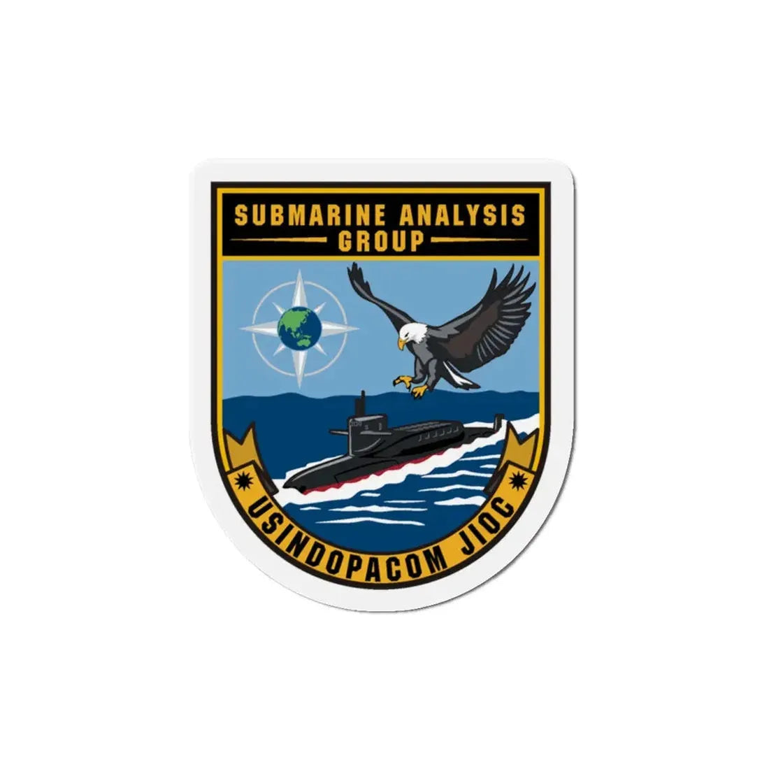 SAG USINDOPACOM JIOC (U.S. Navy) Refrigerator Magnet - The Sticker Space