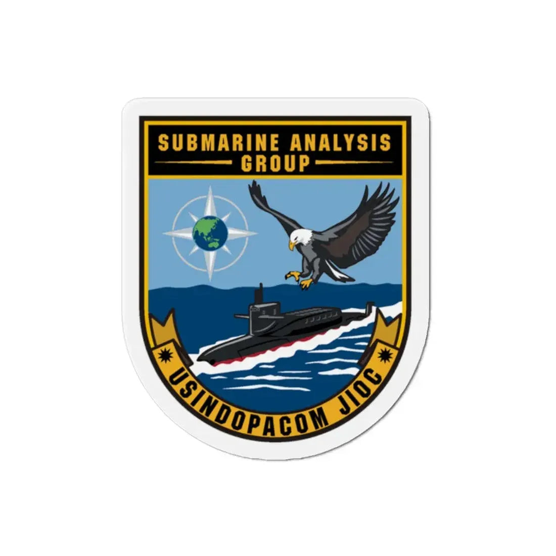 SAG USINDOPACOM JIOC (U.S. Navy) Refrigerator Magnet - The Sticker Space