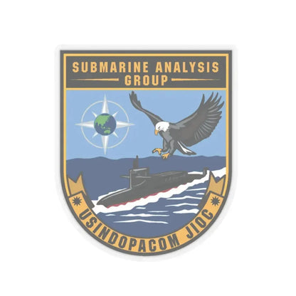 SAG USINDOPACOM JIOC (U.S. Navy) STICKER Vinyl Kiss-Cut Decal 6 Inch Transparent - The Sticker Space