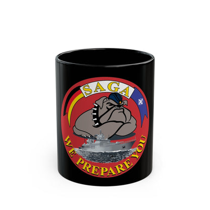 SAGA 400 (USMC) Black Coffee Mug-11oz-The Sticker Space