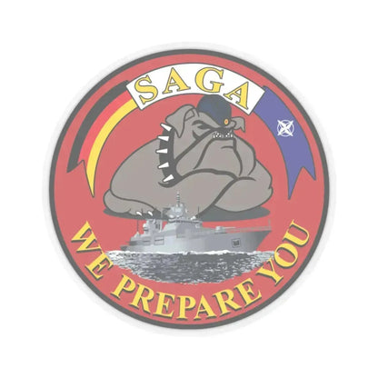 SAGA 400 (USMC) STICKER Vinyl Kiss-Cut Decal 3 Inch Transparent - The Sticker Space