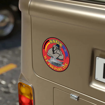 SAGA 400 (USMC) Transparent STICKER Die-Cut Vinyl Decal - The Sticker Space