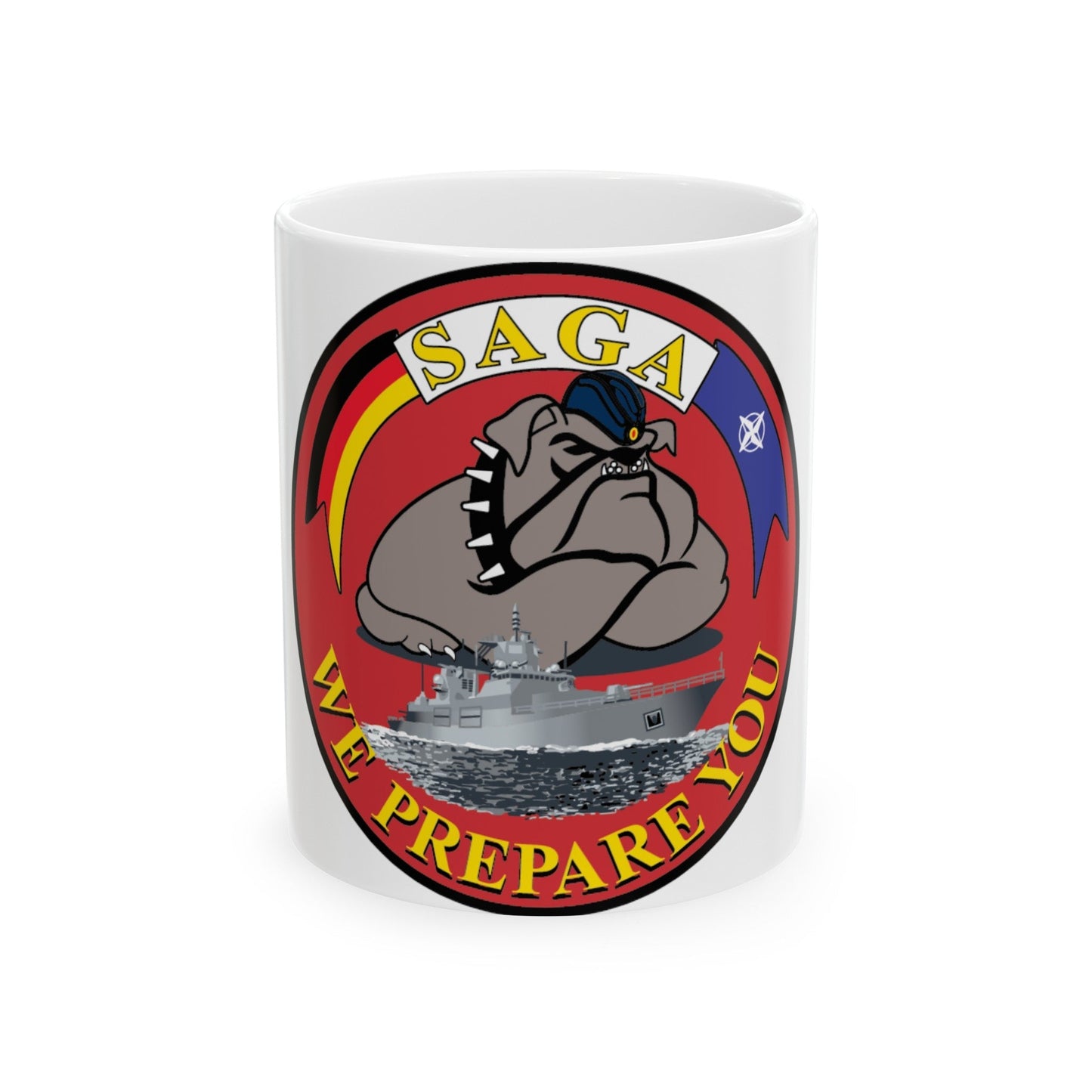 SAGA 400 (USMC) White Coffee Mug-11oz-The Sticker Space