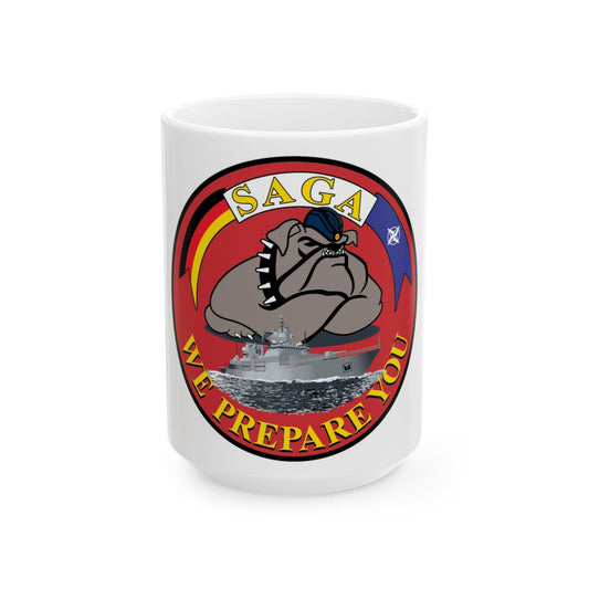 SAGA 400 (USMC) White Coffee Mug-15oz-The Sticker Space