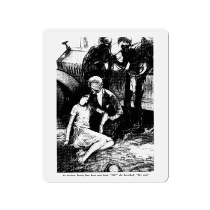 Sagging South (2), Collier's, November 20, 1926 (Magazine Illustration) Refrigerator Magnet - The Sticker Space