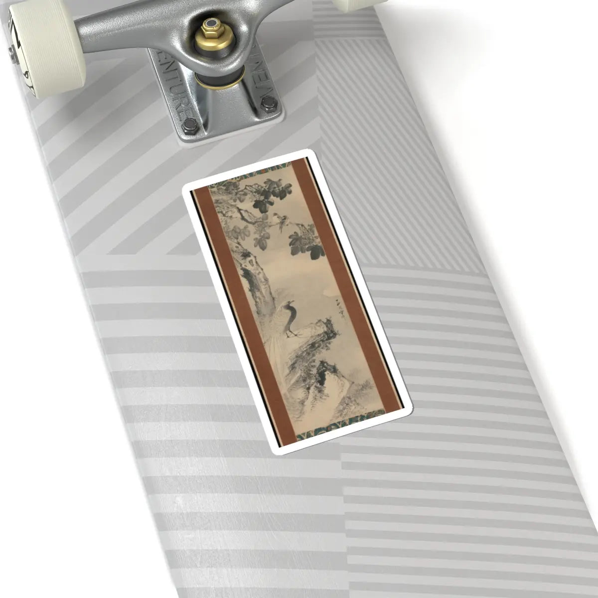 Saien Hōsai (Xiyua Fangqi) - Pheasant beneath Paulownia Tree - 18th century v1 - STICKER Vinyl Kiss-Cut Decal