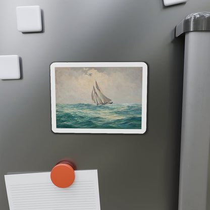 Sailing Vessel (Magazine Illustration) Refrigerator Magnet-The Sticker Space