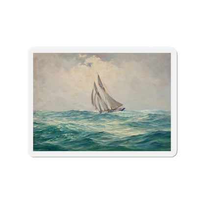 Sailing Vessel (Magazine Illustration) Refrigerator Magnet-3 Inch-The Sticker Space