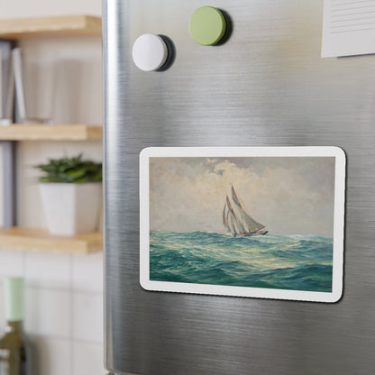 Sailing Vessel (Magazine Illustration) Refrigerator Magnet-The Sticker Space