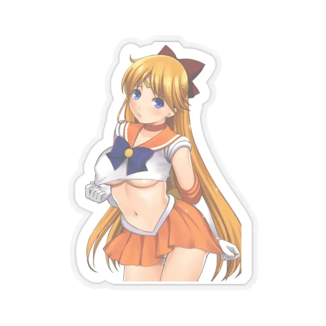 Sailor Moon Aino Minako Sailor Venus 2 (Anime/Ecchi) STICKER Vinyl Kiss-Cut Decal 6 Inch Transparent - The Sticker Space