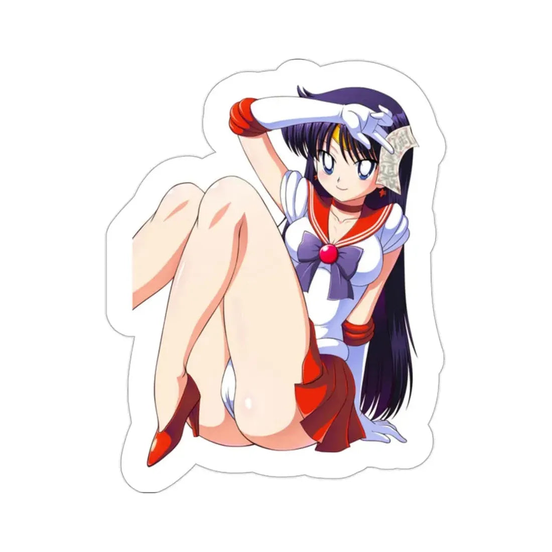 Sailor Moon - Hino Rei Sailor Mars (Anime/Ecchi/Waifu) STICKER Vinyl Die-Cut Decal 2 Inch - The Sticker Space