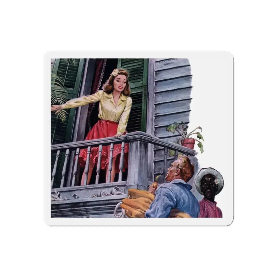 Sailor's Girl (1), The American Magazine, January 1942 (Magazine Illustration) Refrigerator Magnet - The Sticker Space