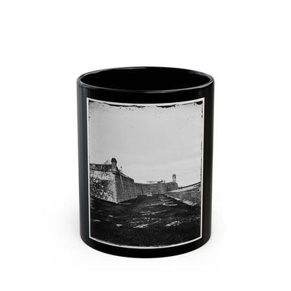 Saint Augustine, Fla. Bastions Of Fort Marion (U.S. Civil War) Black Coffee Mug-11oz-The Sticker Space