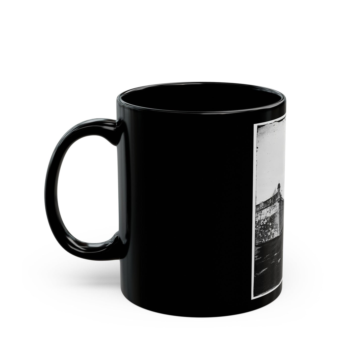 Saint Augustine, Fla. Bastions Of Fort Marion (U.S. Civil War) Black Coffee Mug-The Sticker Space