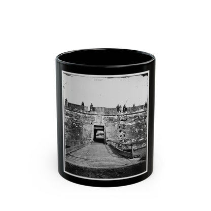 Saint Augustine, Fla. Sally Port Of Fort Marion (U.S. Civil War) Black Coffee Mug-11oz-The Sticker Space