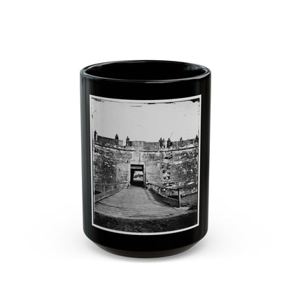 Saint Augustine, Fla. Sally Port Of Fort Marion (U.S. Civil War) Black Coffee Mug-15oz-The Sticker Space