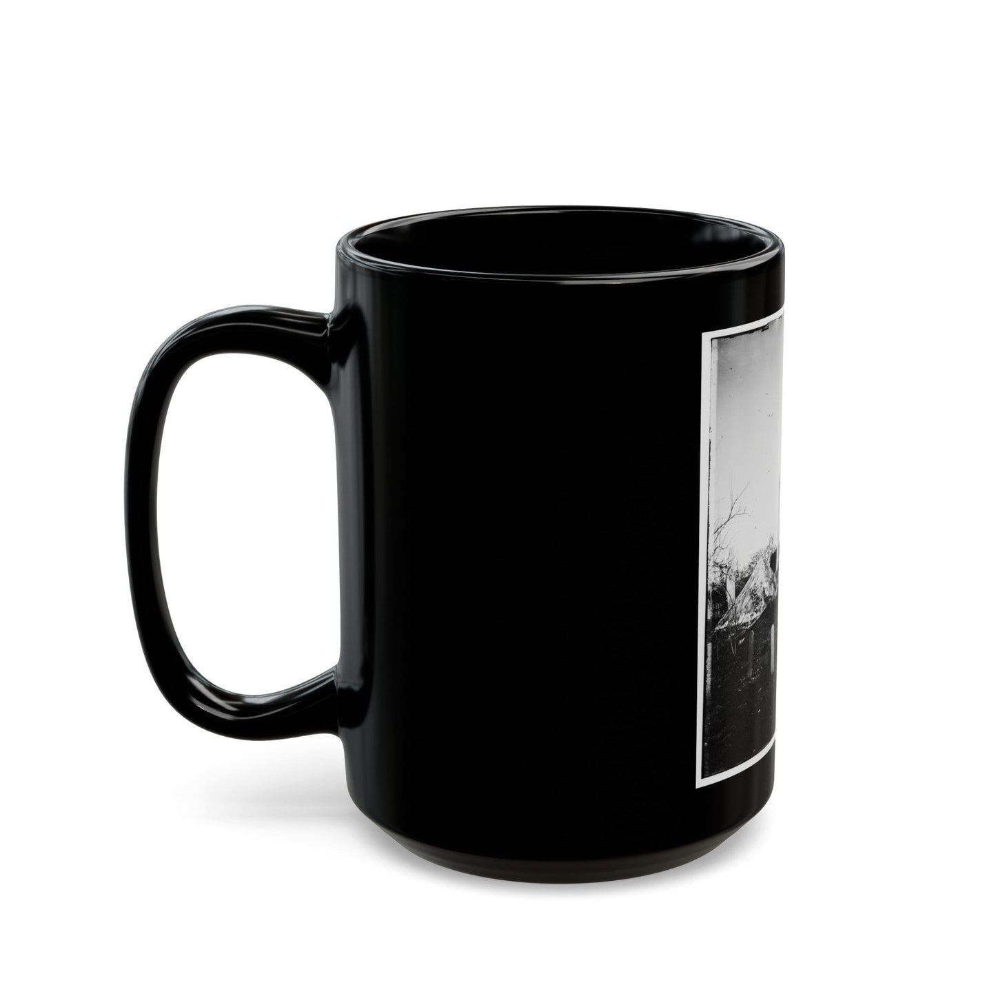 Saint Augustine National Cemetery (U.S. Civil War) Black Coffee Mug-The Sticker Space