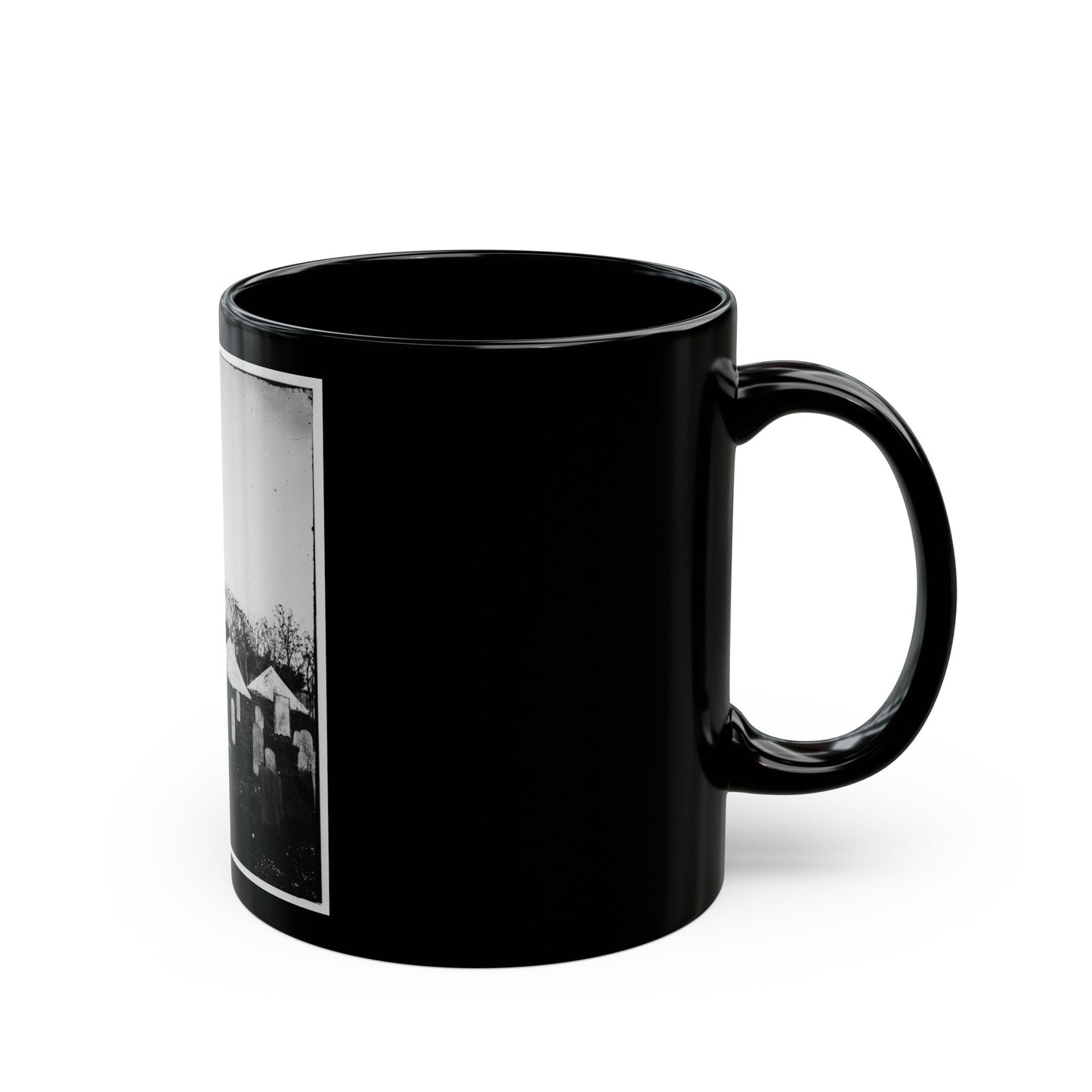 Saint Augustine National Cemetery (U.S. Civil War) Black Coffee Mug-The Sticker Space