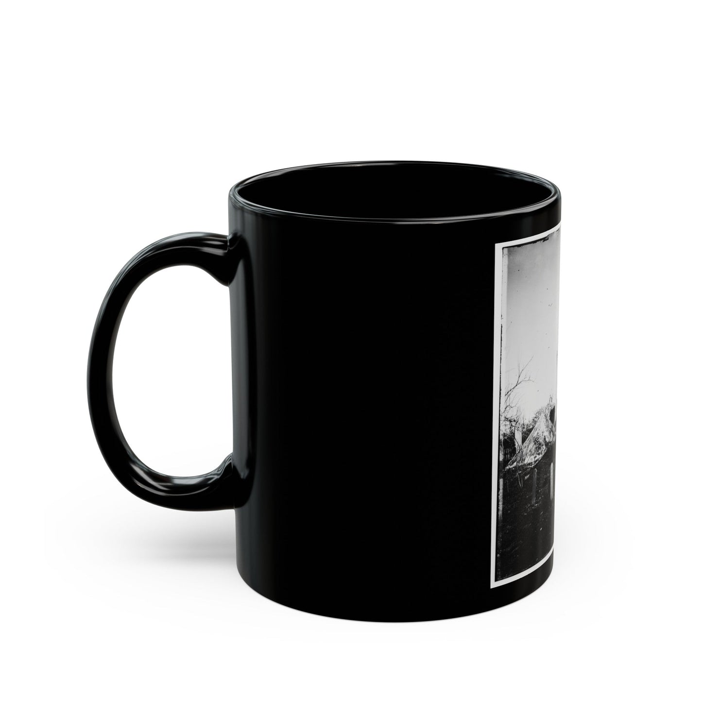 Saint Augustine National Cemetery (U.S. Civil War) Black Coffee Mug-The Sticker Space