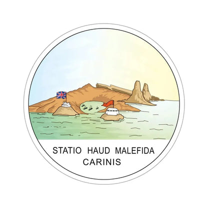 Saint Lucia 1875-1939 STICKER Vinyl Die-Cut Decal 5 Inch - The Sticker Space