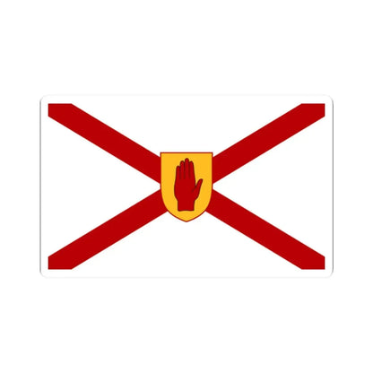 Saint Patricks flag for Northern Ireland golden shield (Ireland) STICKER Vinyl Kiss-Cut Decal 2 Inch White - The Sticker Space