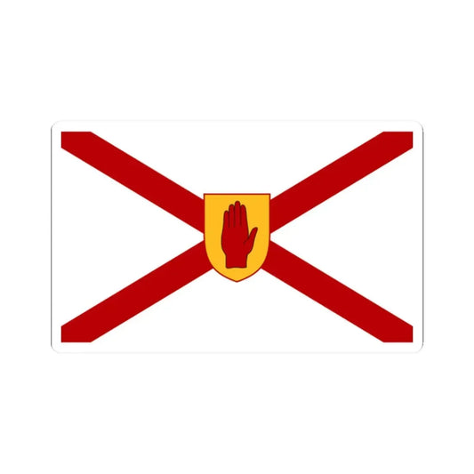 Saint Patricks flag for Northern Ireland golden shield (Ireland) STICKER Vinyl Kiss-Cut Decal 2 Inch White - The Sticker Space