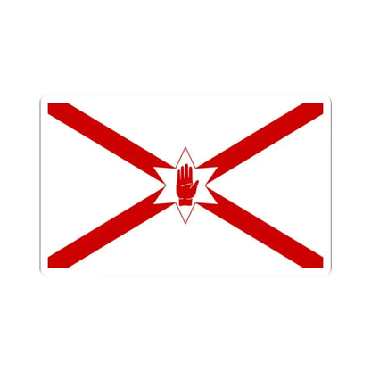 Saint Patricks flag for Northern Ireland (Ireland) STICKER Vinyl Kiss-Cut Decal 2 Inch White - The Sticker Space