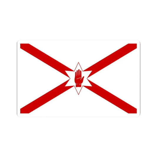 Saint Patricks flag for Northern Ireland (Ireland) STICKER Vinyl Kiss-Cut Decal 2 Inch White - The Sticker Space