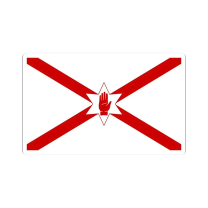 Saint Patricks flag for Northern Ireland (Ireland) STICKER Vinyl Kiss-Cut Decal 3 Inch White - The Sticker Space