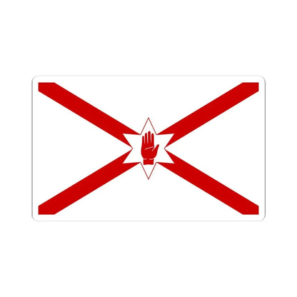 Saint Patricks flag for Northern Ireland (Ireland) STICKER Vinyl Kiss-Cut Decal 4 Inch White - The Sticker Space
