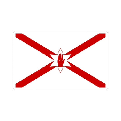 Saint Patricks flag for Northern Ireland (Ireland) STICKER Vinyl Kiss-Cut Decal 6 Inch White - The Sticker Space