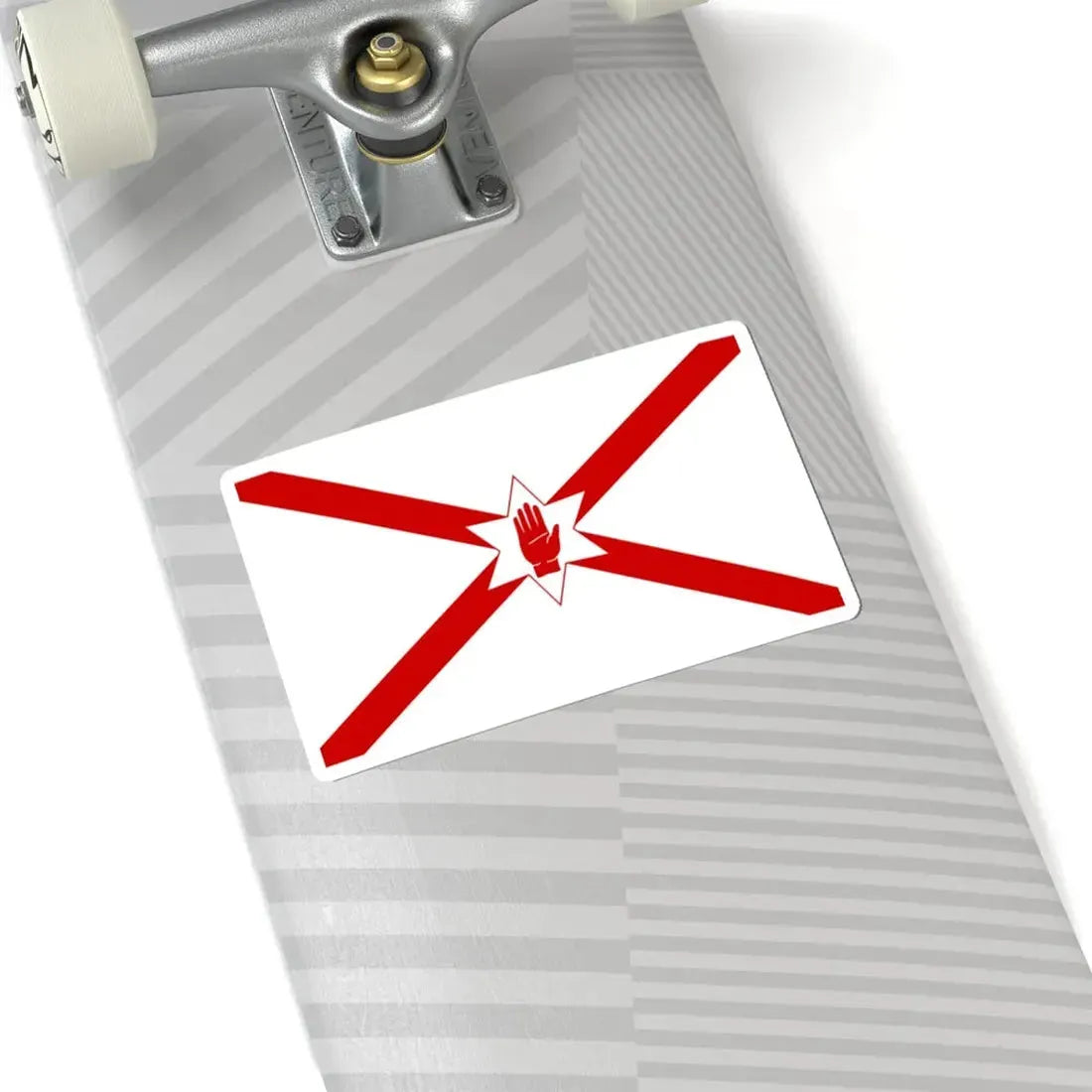 Saint Patricks flag for Northern Ireland (Ireland) STICKER Vinyl Kiss-Cut Decal - The Sticker Space