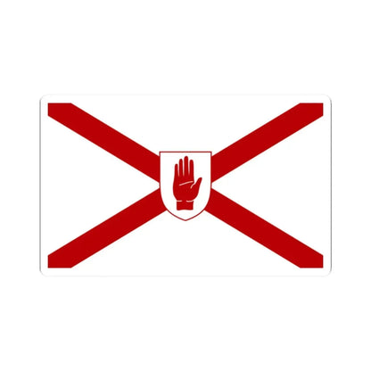 Saint Patricks flag for Northern Ireland shield (Ireland) STICKER Vinyl Kiss-Cut Decal 2 Inch White - The Sticker Space
