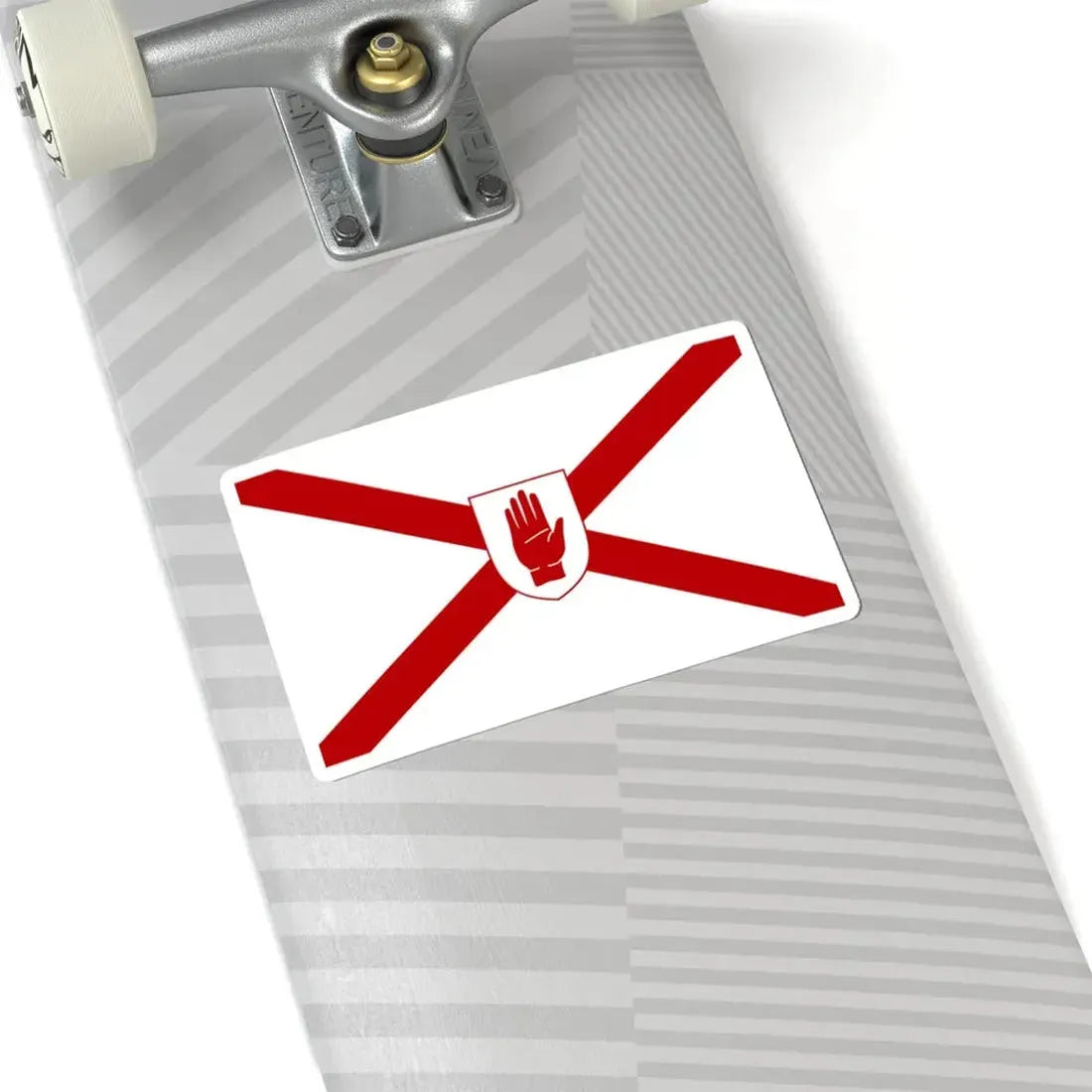 Saint Patricks flag for Northern Ireland shield (Ireland) STICKER Vinyl Kiss-Cut Decal - The Sticker Space