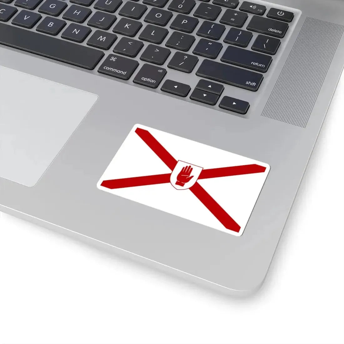 Saint Patricks flag for Northern Ireland shield (Ireland) STICKER Vinyl Kiss-Cut Decal - The Sticker Space