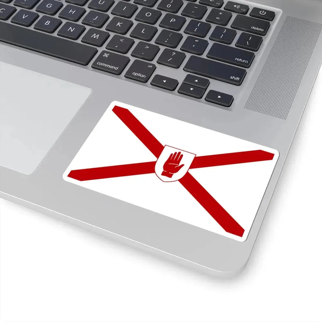 Saint Patricks flag for Northern Ireland shield (Ireland) STICKER Vinyl Kiss-Cut Decal - The Sticker Space