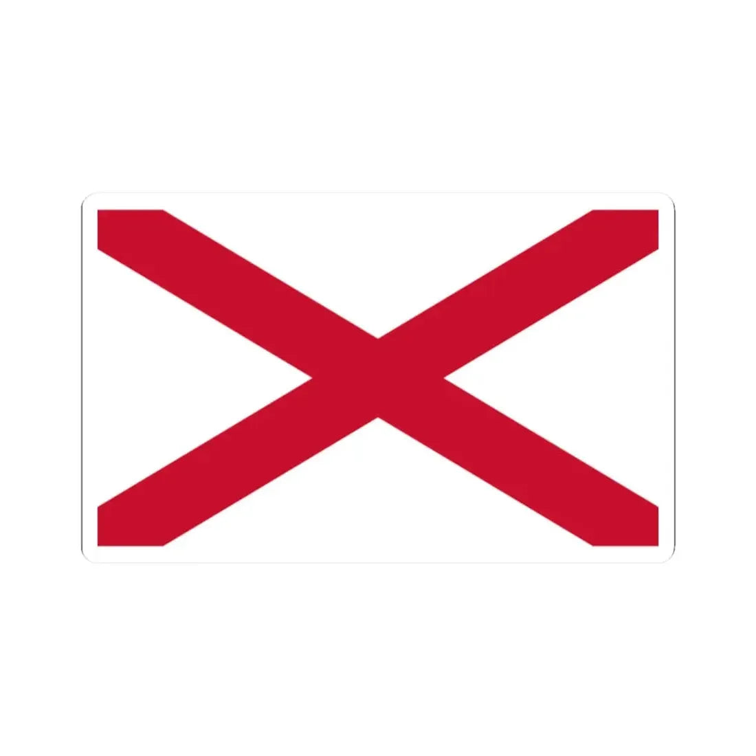 Saint Patricks Saltire (Ireland) STICKER Vinyl Kiss-Cut Decal 2 Inch White - The Sticker Space