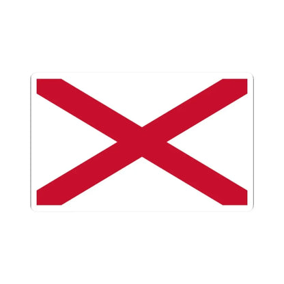 Saint Patricks Saltire (Ireland) STICKER Vinyl Kiss-Cut Decal 2 Inch White - The Sticker Space